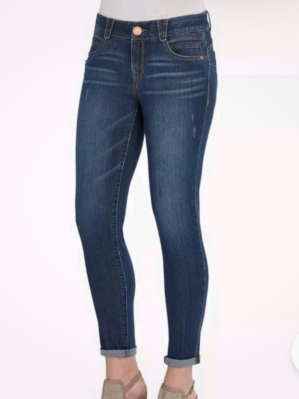 Democracy Women’s Size 12 Ab Technology Mid Rise Jeans in Indigo